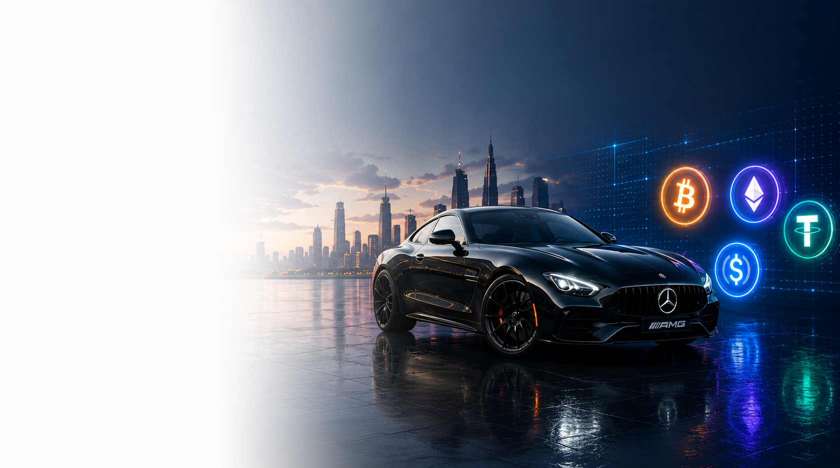 Premium Vehicles with Bitcoin, USDT